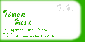 timea hust business card